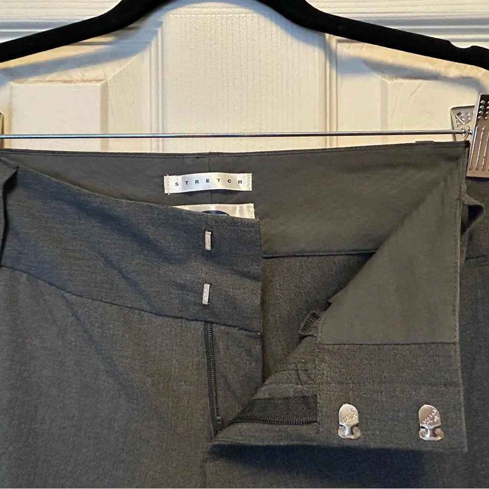 Old Navy Stretch Wide Leg Business Casual Career Dress Pant Trouser Gray Size 4